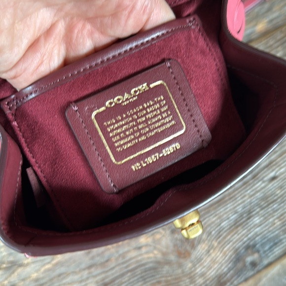 Coach Parker convertible backpack adjustable straps Orchid Pink leather EUC - Picture 16 of 16